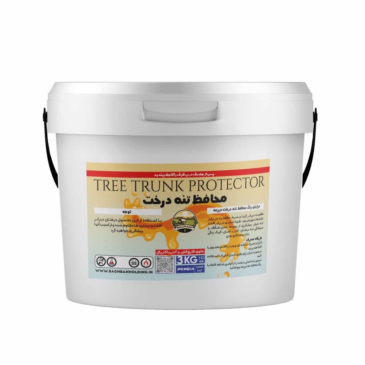 رنگ محافظ تنه برند مزرعه: سپری هوشمند برای سلامت و باروری درختان رنگ محافظ تنه برند مزرعه: سپری هوشمند برای سلامت و باروری درختان